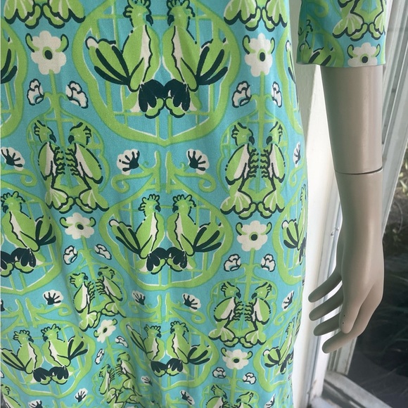 Lilly Pulitzer Silk Knit Dress with Cockatoos Size 2 - Picture 3 of 9